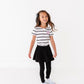 Black Skirted Slim Leggings