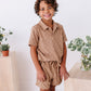 Sand Check Terry | Boys Set