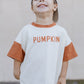 Colorblock Pumpkin Oversized Tee or T-Shirt Romper