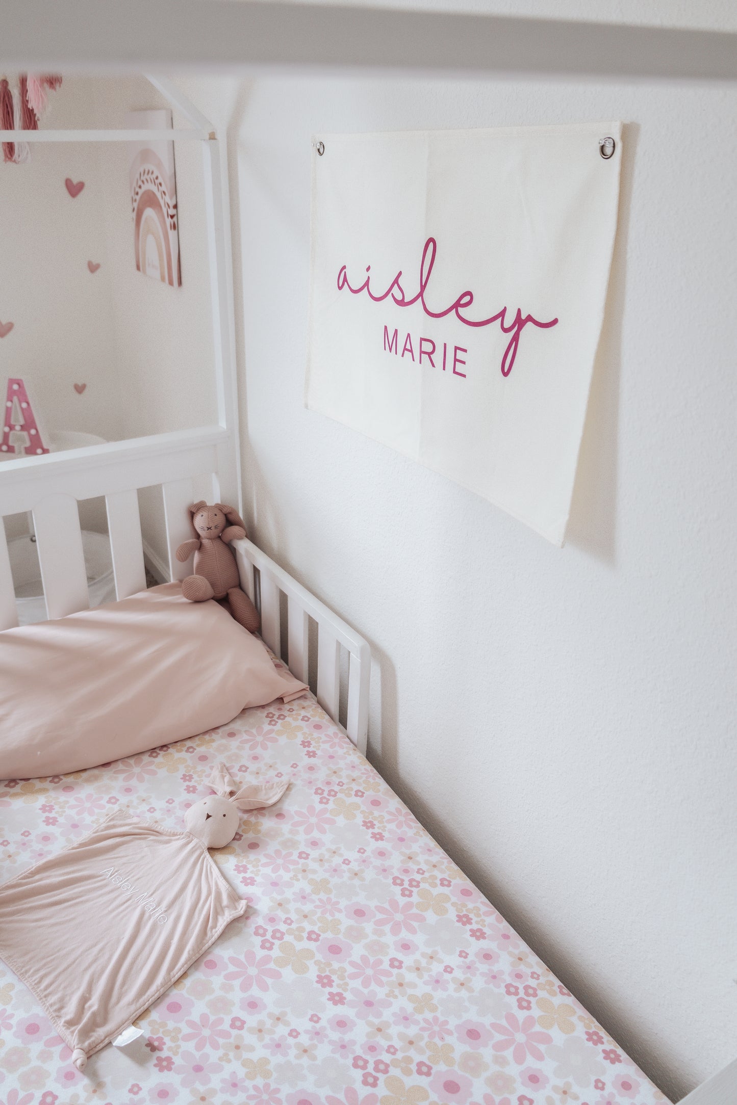 Little Joy Co. Custom Canvas Baby Name Banner