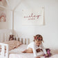 Little Joy Co. Custom Canvas Baby Name Banner