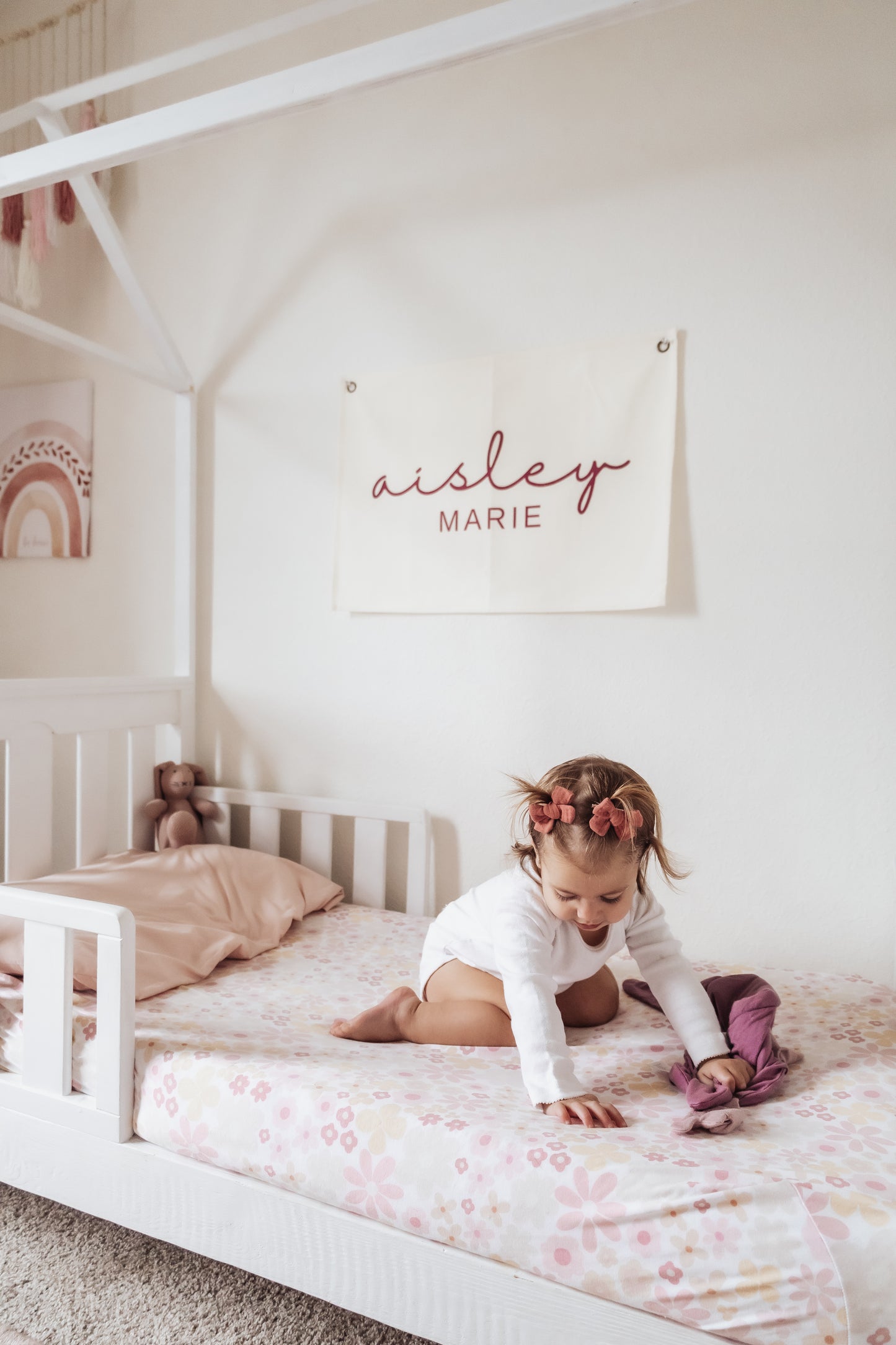 Little Joy Co. Custom Canvas Baby Name Banner