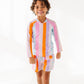 Summer Stripes: RASHGUARD ZIP-UP *SHIRT ONLY!*