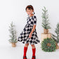 Checkered Bow | Scoop Back Dress
