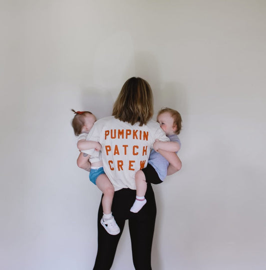 Pumpkin Patch Crew Classic Adult Tee - Burnt Orange Design