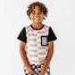 Chunky Tan Check Boys Affirmation Pocket Tee