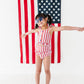 Spangled Stripes | Star Button TWO-PIECE