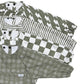 The Grayson Long Sleeve Bib - Brush Stripes