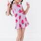 Strawberries | Open Sides Dress (with detached shorts!)