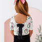 Girly Wreath | Scoop Back TEE