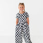 Floral Check Romper