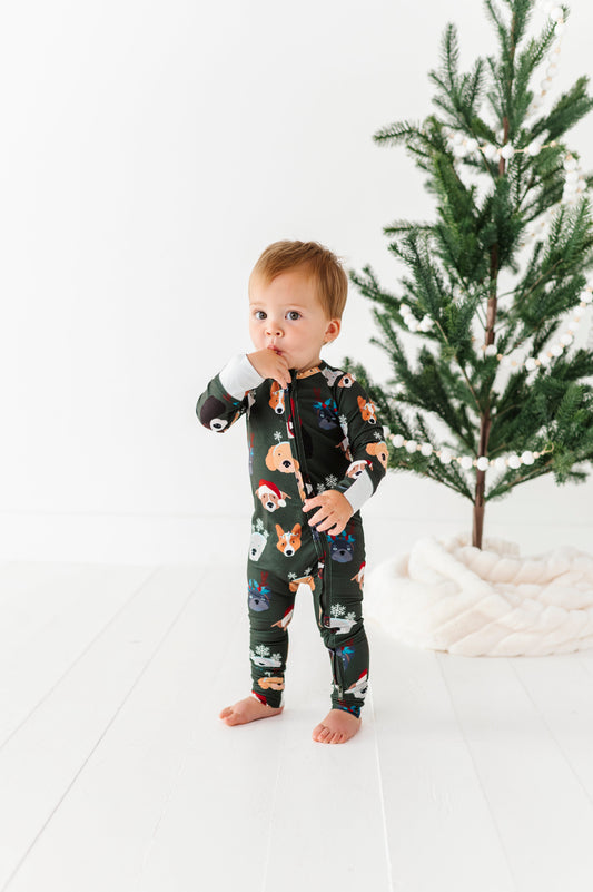Christmas Doggies | ZIP ROMPER