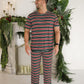 Men's Short Sleeve Pajamas | Holiday Stripe
