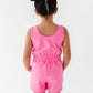 Berry Pink | Ruffle Romper
