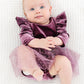 Amethyst Velvet Tutu Bodysuit