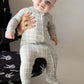 Bamboo Zip Pajamas | Foggy Grid