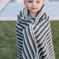 Blue Stripe Organic Cotton Beach Towel