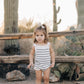 Sage Stripe Knit Bubble Romper