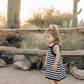 Navy Stripe Knit Tank Dress