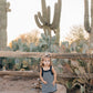 Navy Stripe Knit Tank Dress