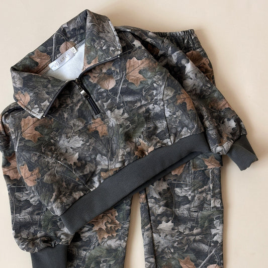 Camo Kids Half Zip