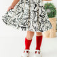 Cream Preppy Bow | Collard Twirl Dress