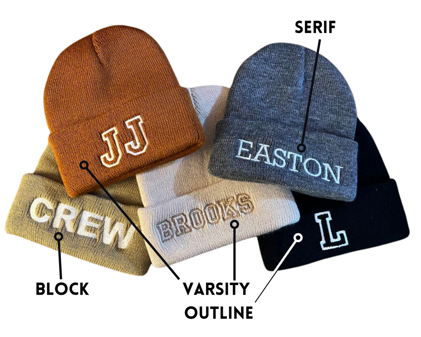 Custom Embroidered Beanie - More Colors