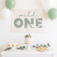 Wild One First Birthday Canvas Banner - Jungle Theme