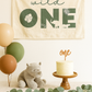 Wild One First Birthday Canvas Banner - Jungle Theme