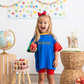 Back to School 90s Colorblock T-Shirt Romper or Oversized Tee - Grade Level