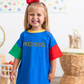 Back to School 90s Colorblock T-Shirt Romper or Oversized Tee - Grade Level