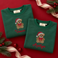 Custom Embroidered Christmas Teddy Bear Sweatshirt or Sweatshirt Romper