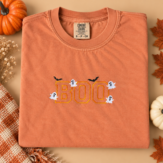 Besticktes BOO Comfort Colors T-Shirt für Erwachsene
