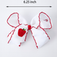 Back-to-school Apple Applique Girls Hairpin 4 Inches/6.25 inches