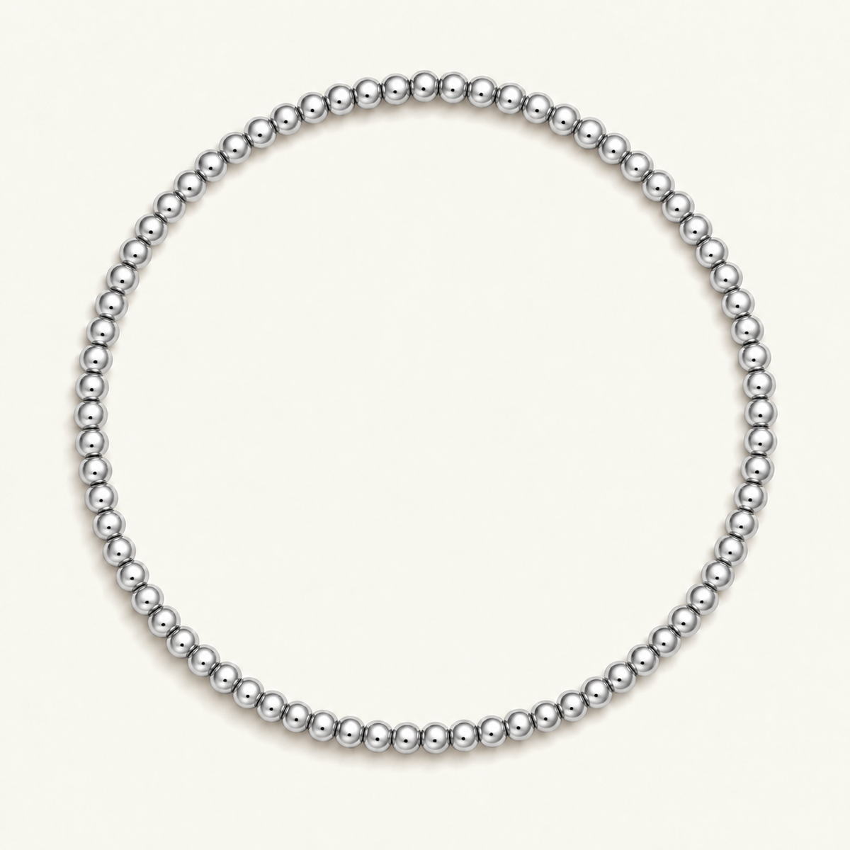 2MM Silver Ball Bracelet