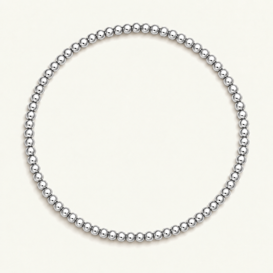 2MM Silver Ball Bracelet