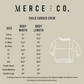 Mini Embroidered Handwritten Corded Crewneck