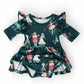 Christmas Ballet Twirl Flutter Bodysuit