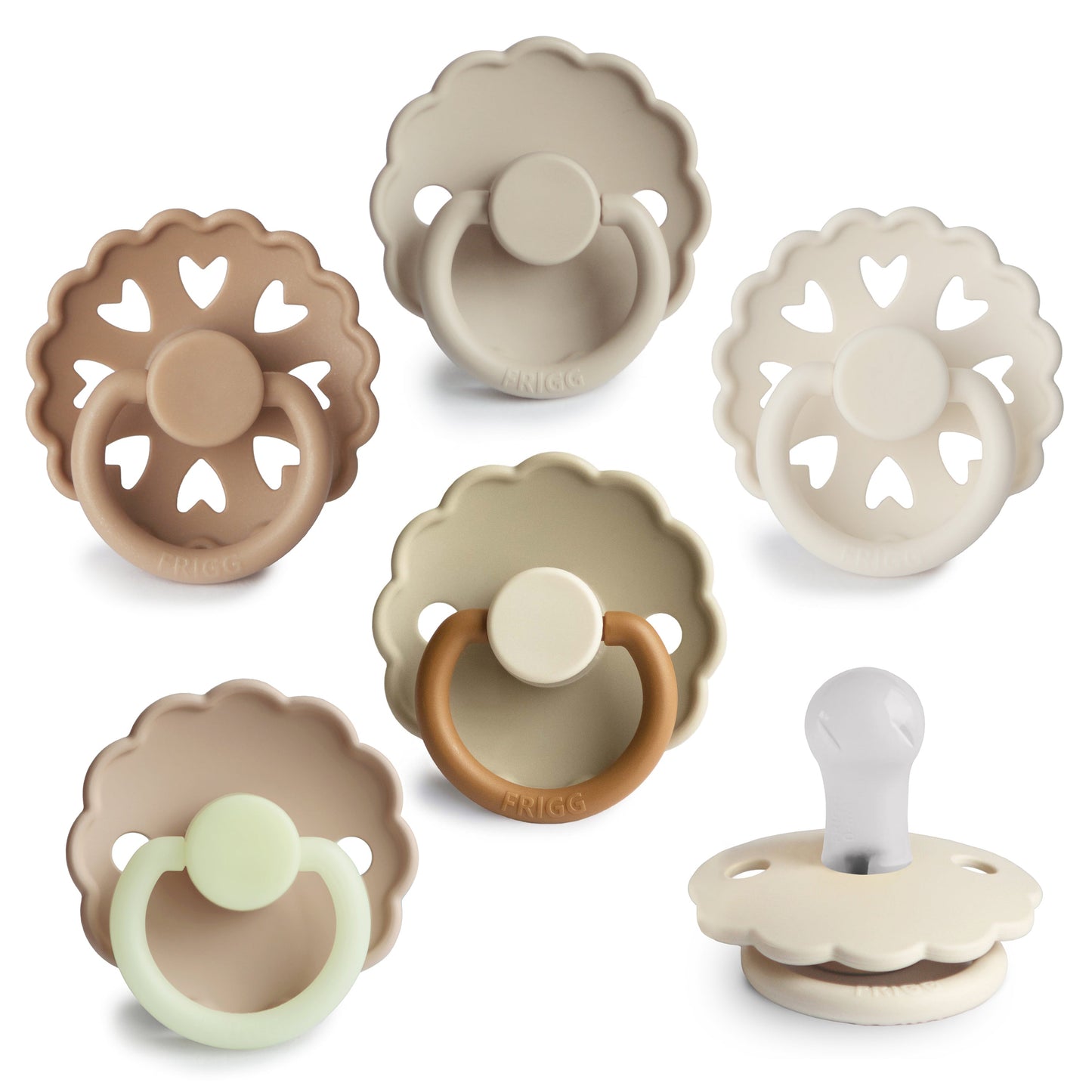 FRIGG Silicone Pacifier 6-Pack