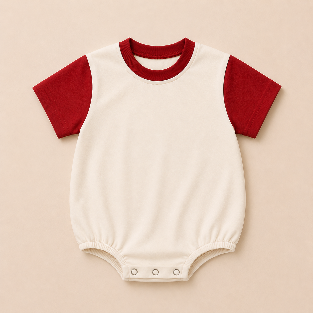 Custom Embroidered Organic Cotton T-Shirt Romper - Football Team Spirit
