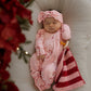 Bamboo Zip Pajamas | Pink Candy Cane
