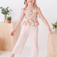 Vintage Blooms | Peplum + Crop Pants Set