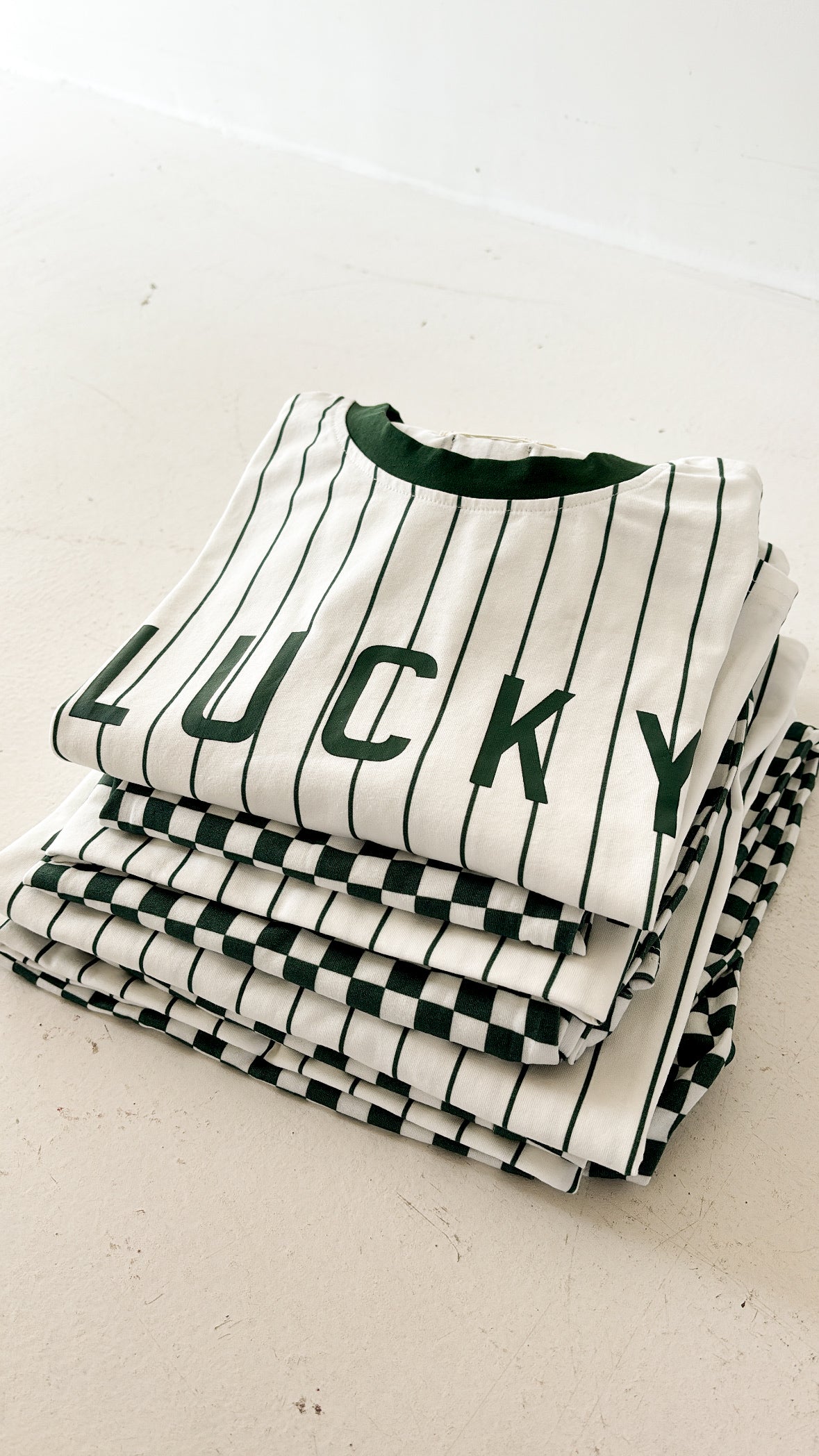 T-Shirt & Pant Set | Lucky Micro Check