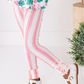 Pink Candy Cane Stripe | SLIM LEGGINGS