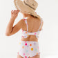 Painted Dotty: Ruffle Bandeau TWO-PIECE