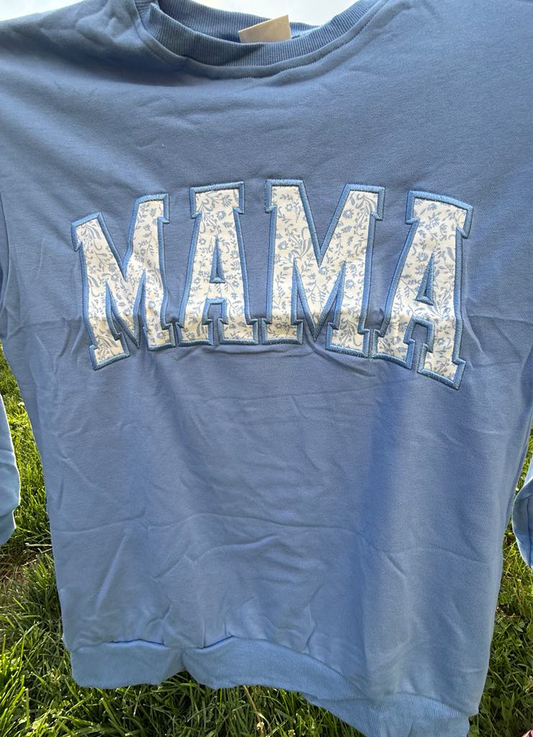 Mama Applique Crewneck Sweatshirt