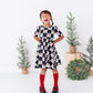 Checkered Bow | Scoop Back Dress