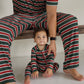 Bamboo Zip Pajamas | Holiday Stripe