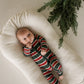 Bamboo Zip Pajamas | Holiday Stripe