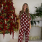 Women's Boxy Tee Lounge Set | Vintage Santa
